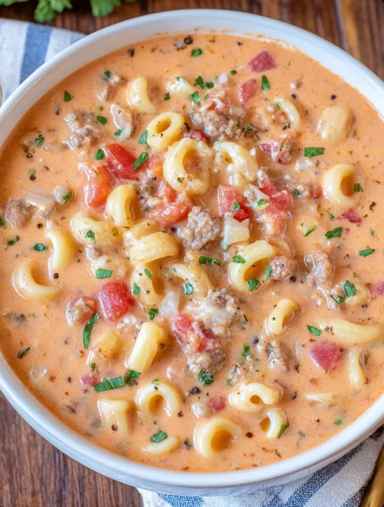 Italian Sausage Parmesan Soup