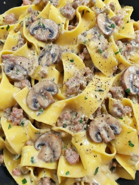 Italian Sausage Pasta with Mushroom