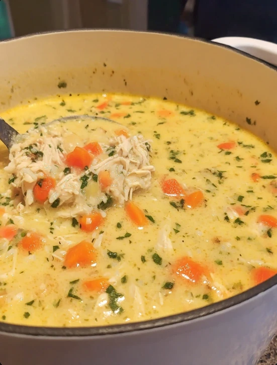 Ranch Chicken and Rice Soup