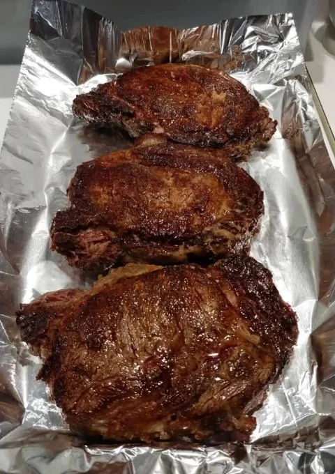 Retro Steakhouse Style Ribeye Steak