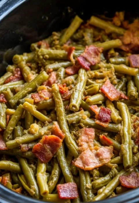 Slow Cooker Bbq Green Beans