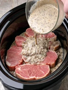 Slow Cooker Cream Cheese Pork Chops