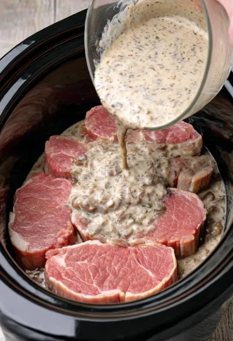 Slow Cooker Cream Cheese Pork Chops