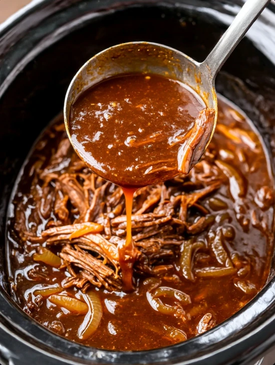 Slow Cooker French Onion Chuck Roast