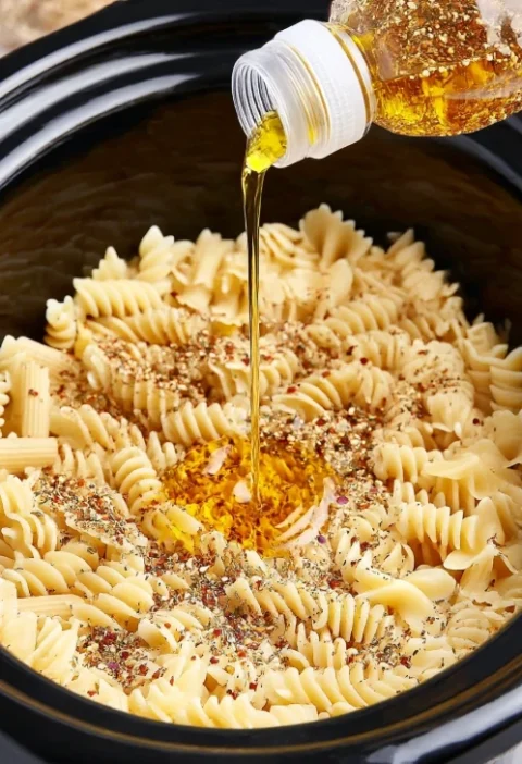 Slow Cooker Italian Tomato Pasta