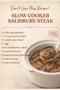 Slow Cooker Salisbury Steak
