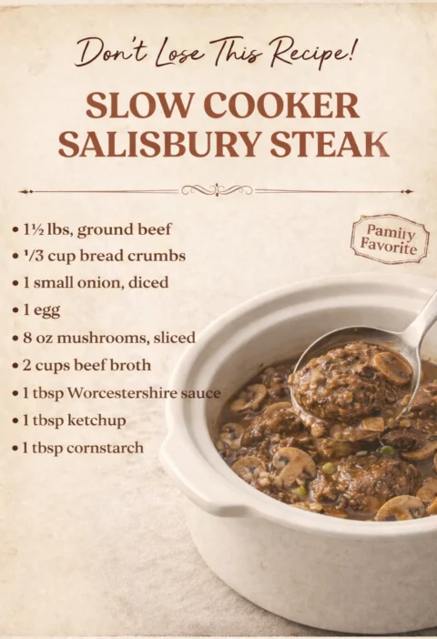 Slow Cooker Salisbury Steak
