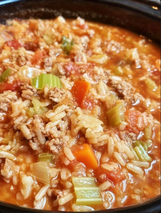 Slow Cooker Unstuffed Cabbage Roll Soup