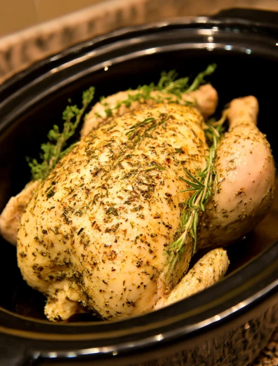 Slow Cooker Whole Chicken