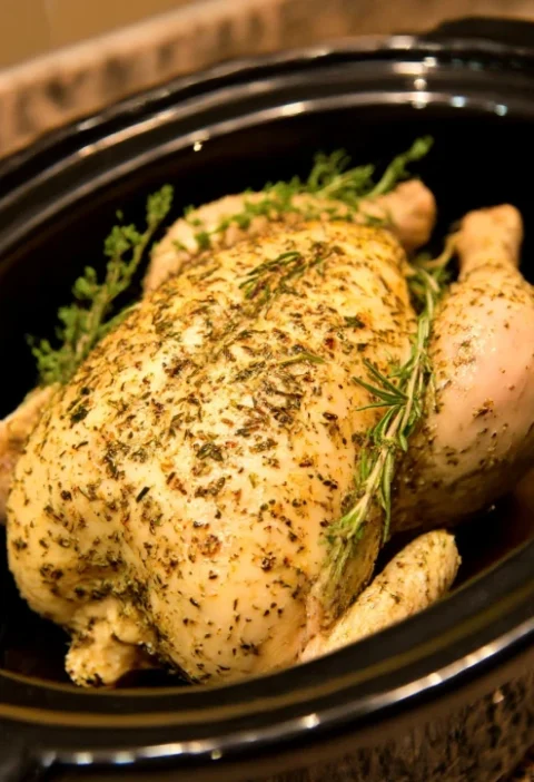 Slow Cooker Whole Chicken