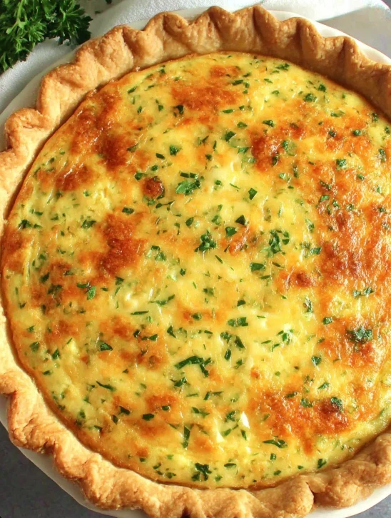 Three Cheese Quiche