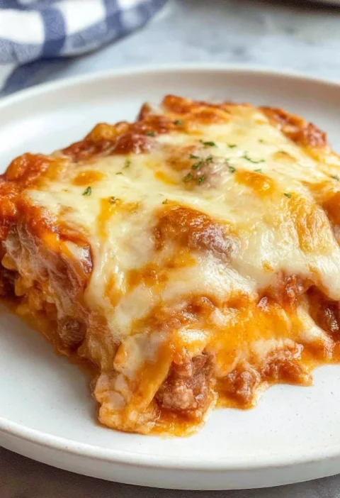 Warm Sundaystyle Beef Lombardi Casserole