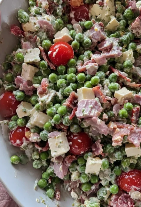 Warm Sundaystyle Italian Pea Salad