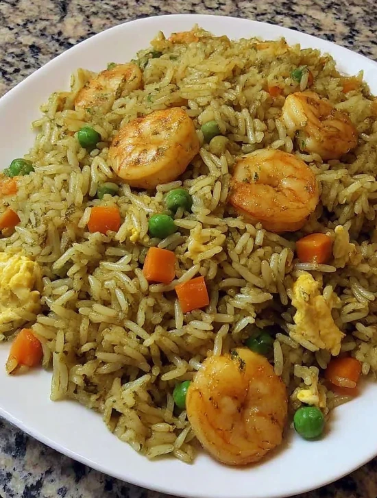 Warm Sunday-Style Prawn Fried Rice