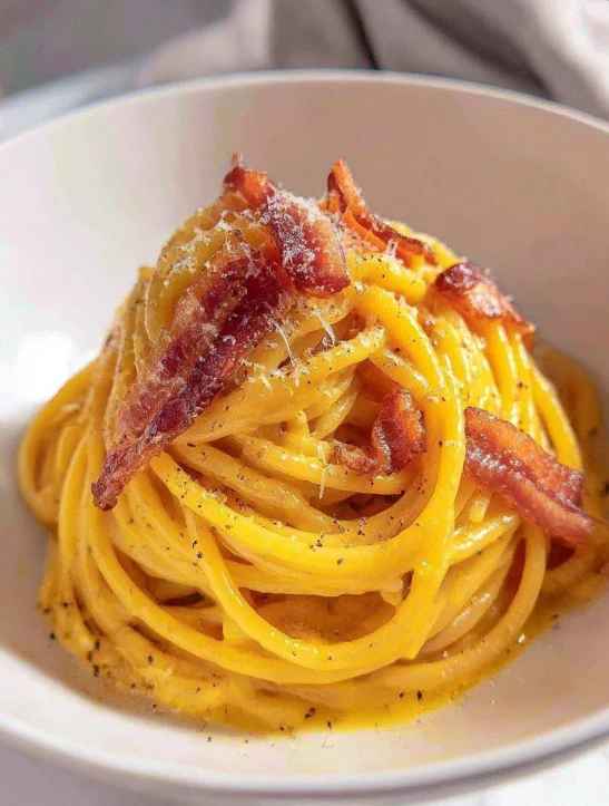 Warm Sundaystyle Spaghetti Alla Carbonara