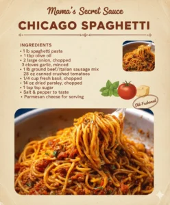 Warm Sunday-Style Chicago Spaghetti