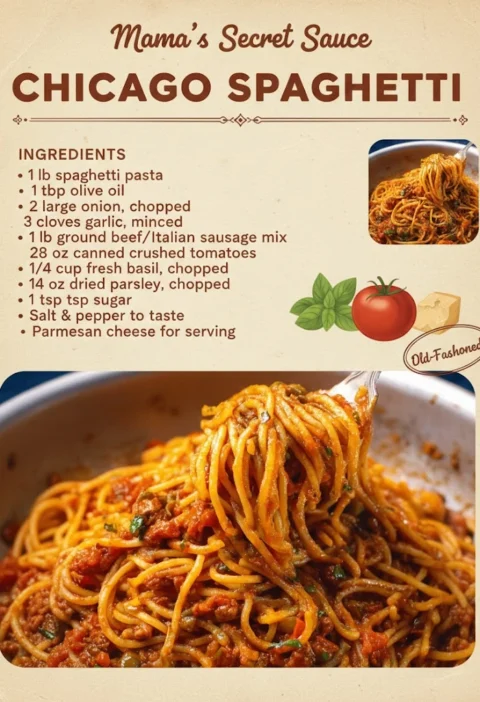 Warm Sundaystyle Chicago Spaghetti