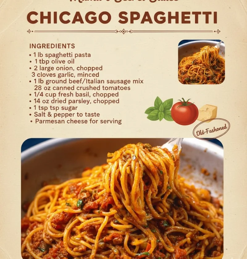 Warm Sundaystyle Chicago Spaghetti