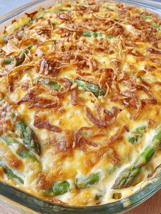 Warm Sunday-Style Asparagus Casserole