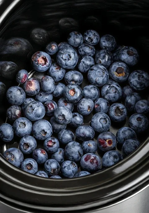 3ingredient Slow Cooker Lemon Blueberry Cake