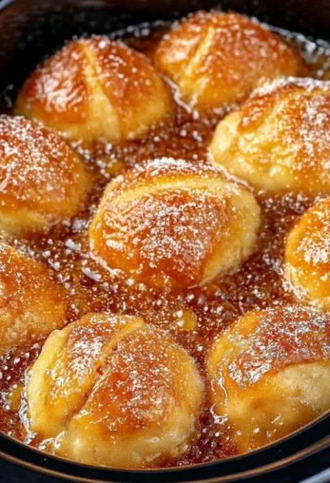4ingredient Slow Cooker Apple Dumplings