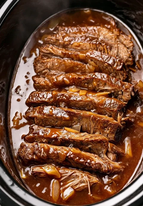 4ingredient Slow Cooker Pork Roast Gravy