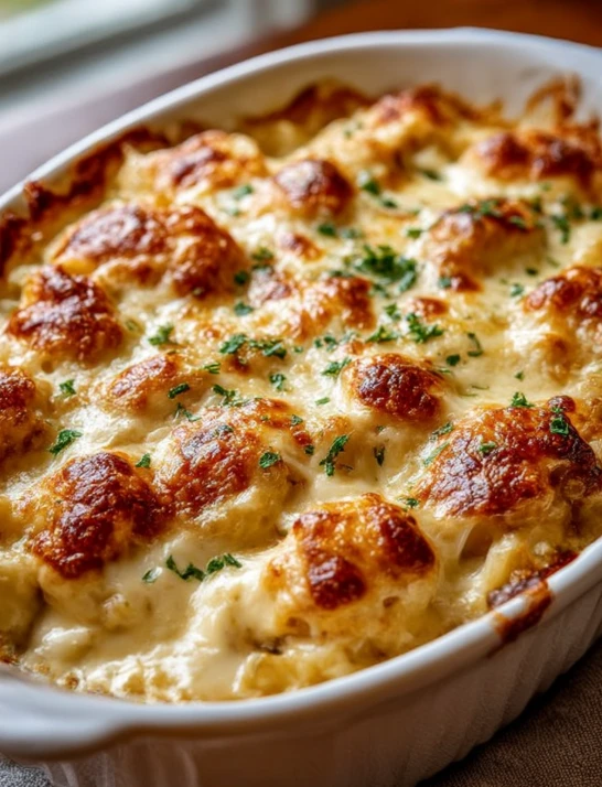 5-Ingredient Baked Chicken Alfredo