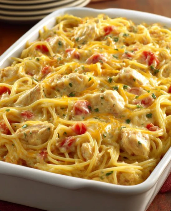 5ingredient Creamy Chicken Spaghetti