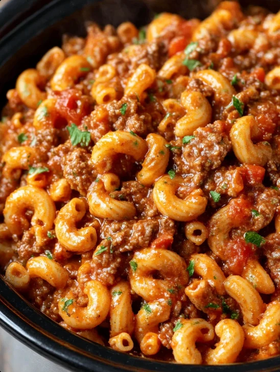 5-Ingredient Slow Cooker American Goulash