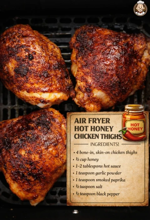 Air Fryer Hot Honey Chicken Thighs