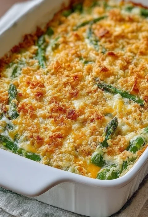 Asparagus Cracker Casserole