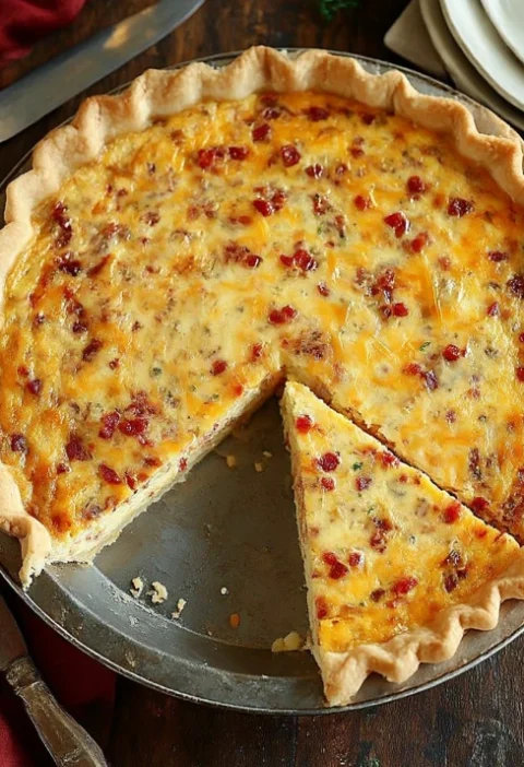 Bacon Pimento Cheese Quiche