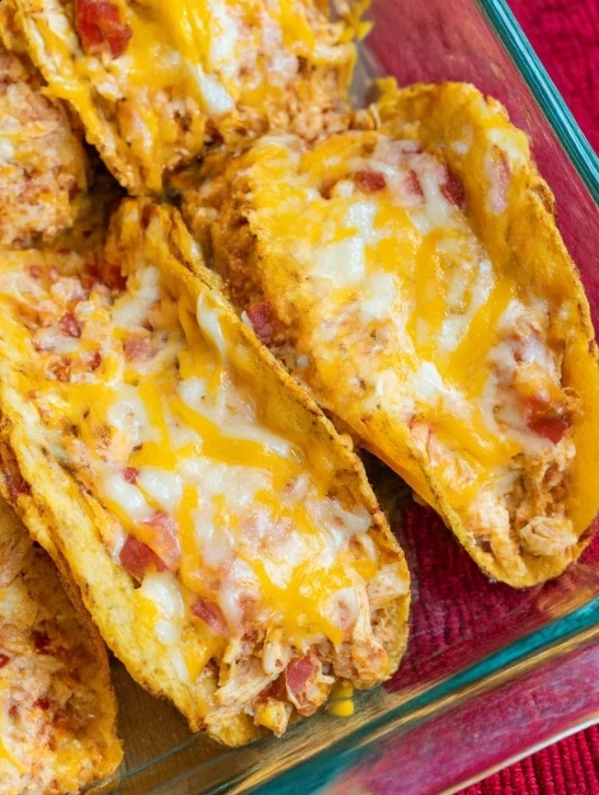 Baked Cream Cheese Chicken Tacos