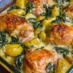 Slow Cooker 4-Ingredient Cheesy Potatoes