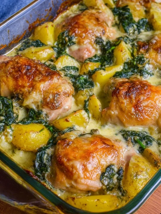 Baked Garlic Parmesan Chicken Potatoes