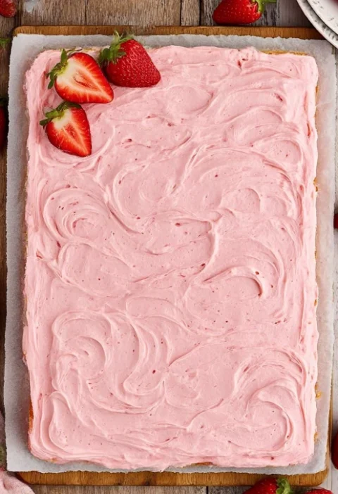 Strawberry Sheet Cake