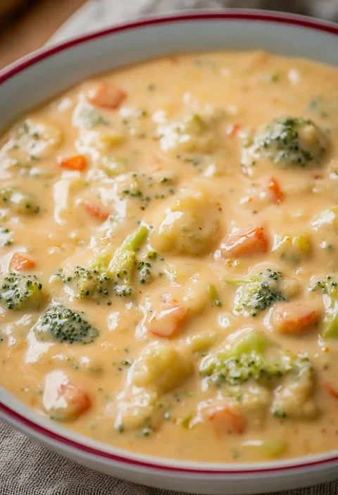 Broccoli Cauliflower Cheese Soup
