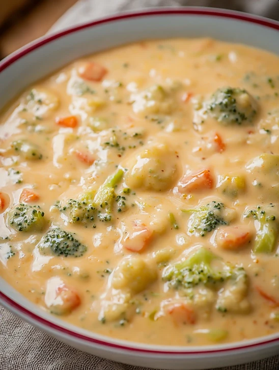 Broccoli Cauliflower Cheese Soup