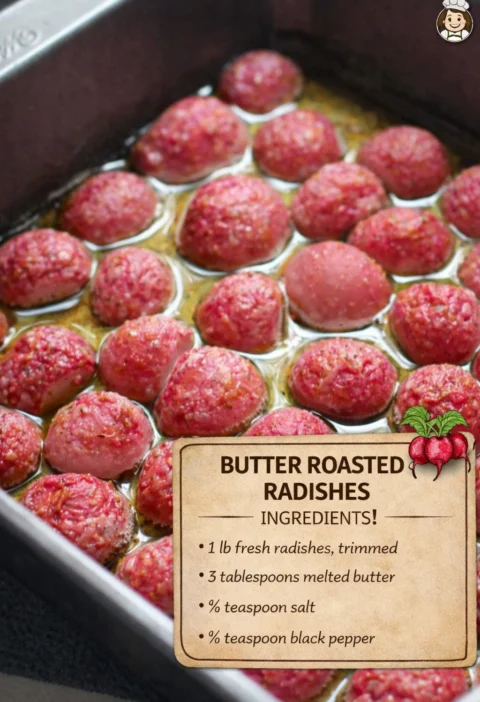 Butter Roasted Radishes