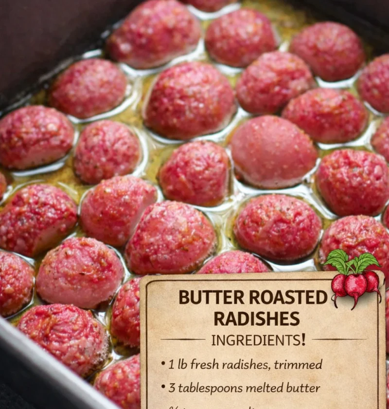Butter Roasted Radishes