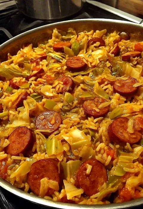 Cajun Cabbage Jambalaya