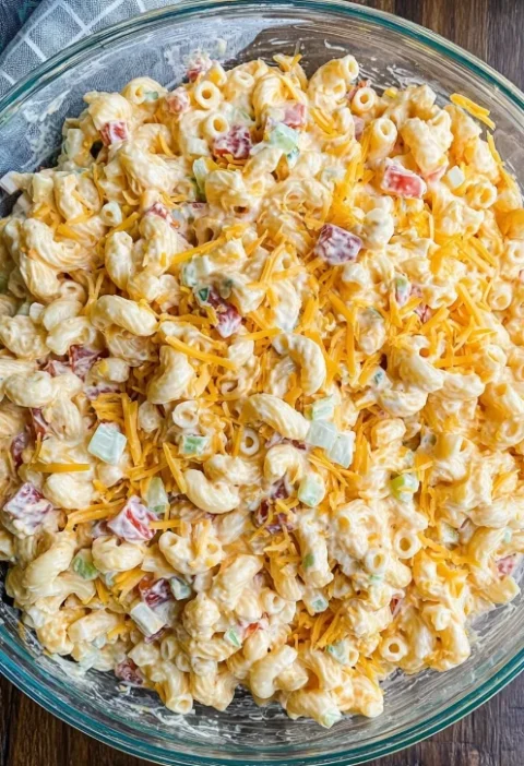Cheddar Sour Cream Pasta Salad