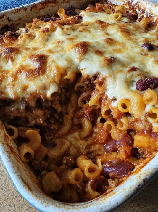 Cheesy Baked Pasta Fagioli