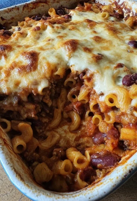 Cheesy Baked Pasta Fagioli