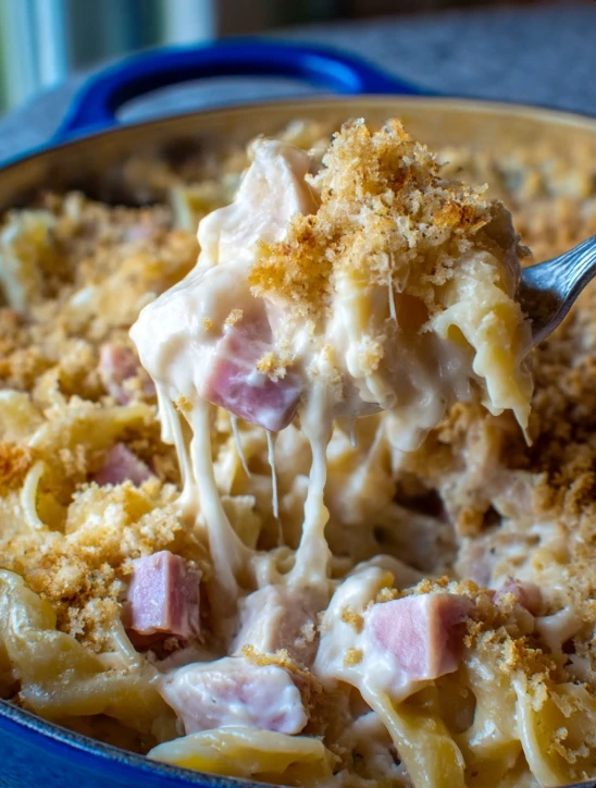 Chicken Cordon Bleu Noodle Skillet