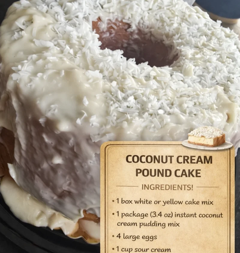 Coconut Cream Pound Cake