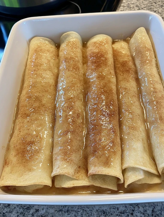 Cozy Grandmas Apple Pie Enchiladas