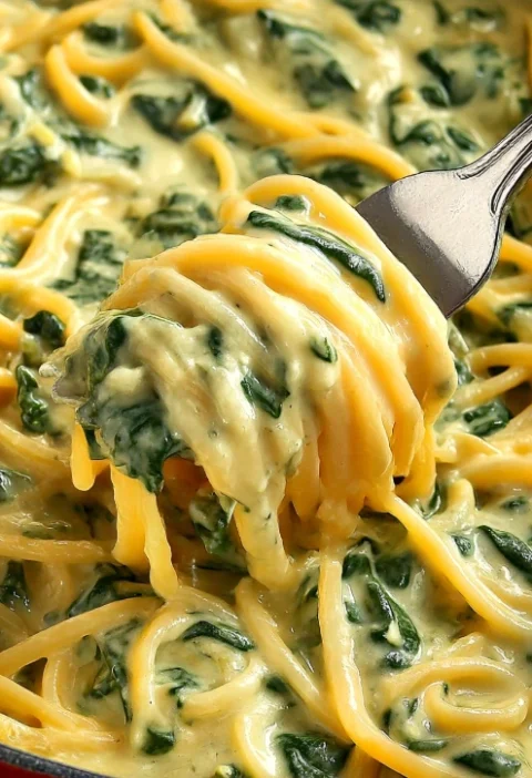 Creamed Spinach Pasta