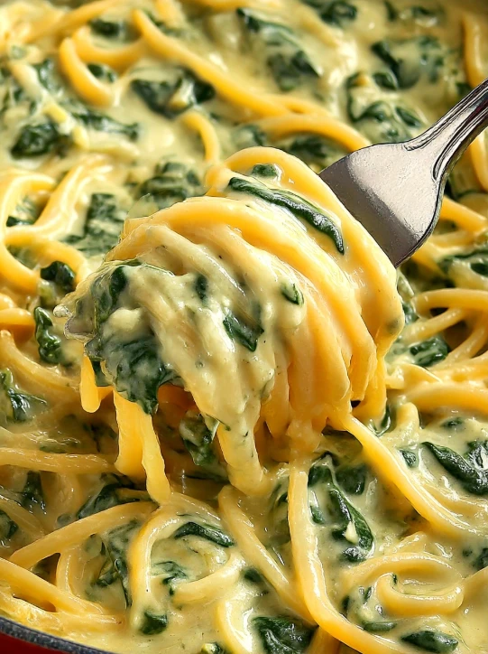 Creamed Spinach Pasta