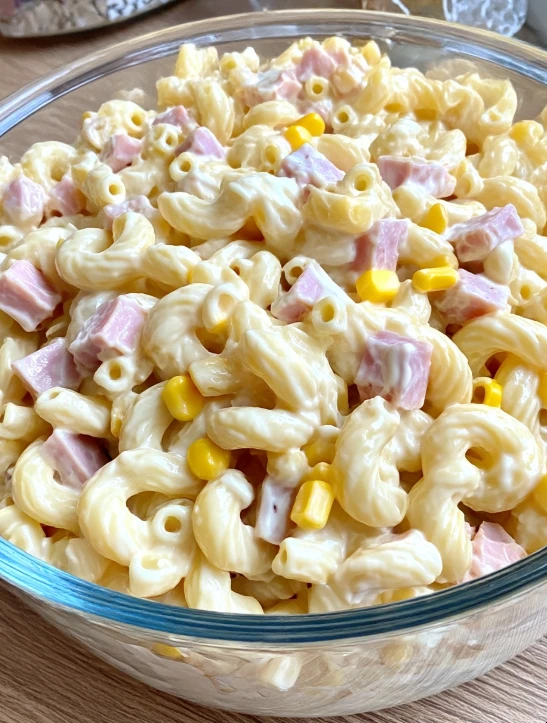 Creamy Ham Pasta Salad